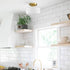 Modern Semi Flush Ceiling Lights Opal Glass Drum Shade